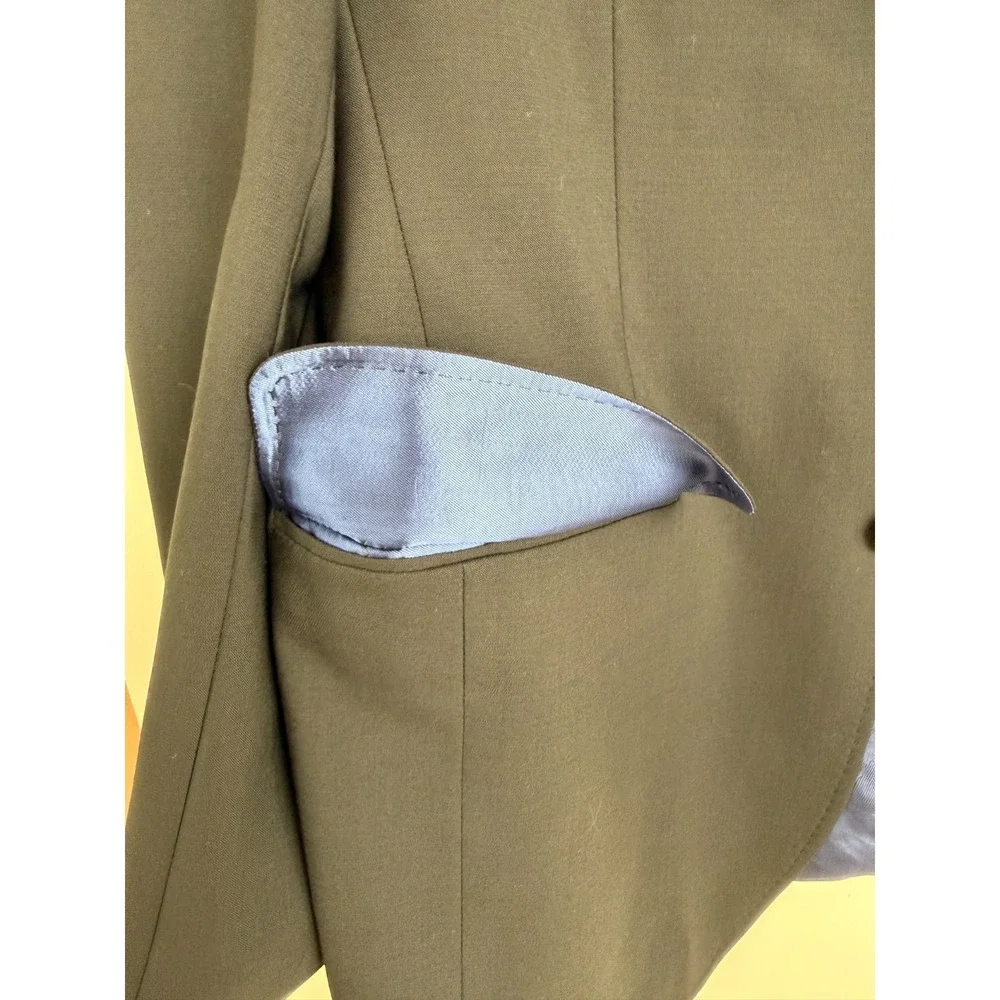 Ted Baker London Men's Black Wool Suit Jacket Blazer Notch Lapel XS